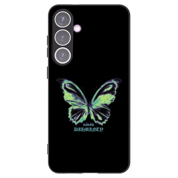 Picasee silikónový čierny obal pre Samsung Galaxy S24+ S926B 5G - Diamanty Blue