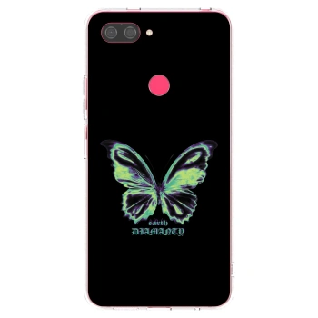 Picasee silikónový prehľadný obal pre Xiaomi Mi 8 Lite - Diamanty Blue
