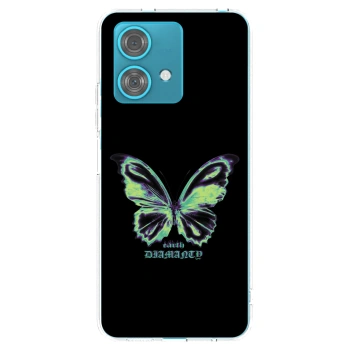 Picasee silikónový prehľadný obal pre Motorola Edge 40 Neo - Diamanty Blue