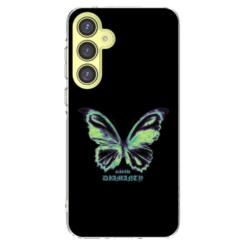 Picasee silikónový prehľadný obal pre Samsung Galaxy A35 5G A356B - Diamanty Blue