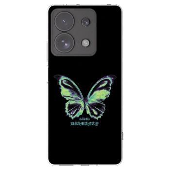 Picasee silikónový prehľadný obal pre Xiaomi Redmi Note 13 Pro 4G - Diamanty Blue