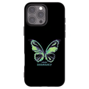 Picasee silikónový čierny obal pre Apple iPhone 16 Pro Max - Diamanty Blue