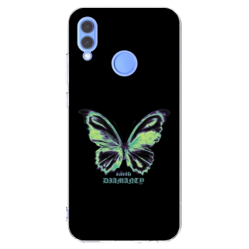 Picasee silikónový prehľadný obal pre Huawei P Smart 2019 - Diamanty Blue