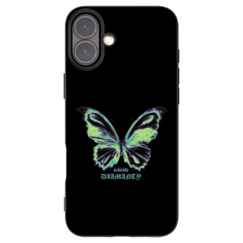 Picasee silikónový čierny obal pre Apple iPhone 16 Plus - Diamanty Blue