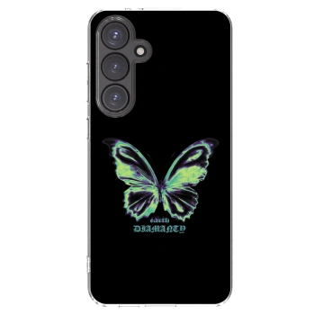 Picasee silikónový prehľadný obal pre Samsung Galaxy S24 FE S721B - Diamanty Blue