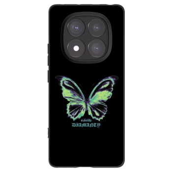Picasee silikónový čierny obal pre Xiaomi Redmi Note 14 Pro+ 5G - Diamanty Blue