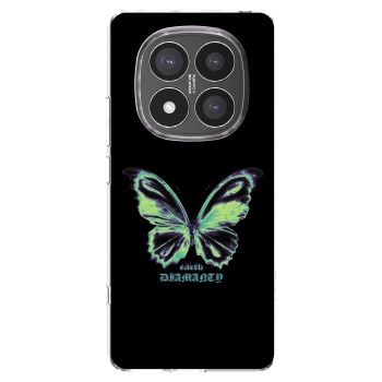 Picasee silikónový prehľadný obal pre Xiaomi Redmi Note 14 Pro+ 5G - Diamanty Blue