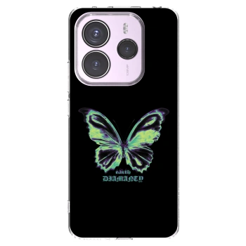 Picasee silikónový prehľadný obal pre Xiaomi Redmi Note 14 5G - Diamanty Blue