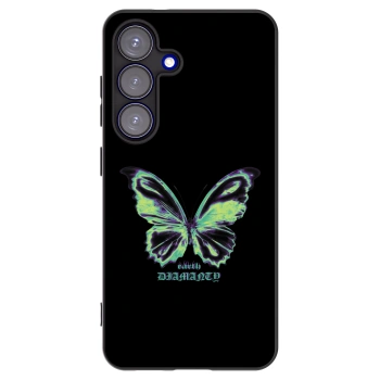 Picasee silikónový čierny obal pre Samsung Galaxy S25 5G - Diamanty Blue