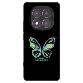 Picasee silikónový čierny obal pre Xiaomi Redmi Note 14 Pro 4G - Diamanty Blue