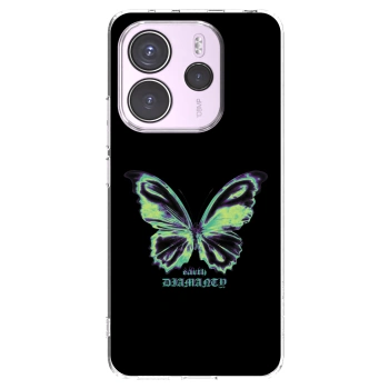 Picasee silikónový prehľadný obal pre Xiaomi Redmi Note 14 4G - Diamanty Blue