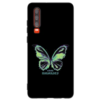 Picasee silikónový čierny obal pre Huawei P30 - Diamanty Blue