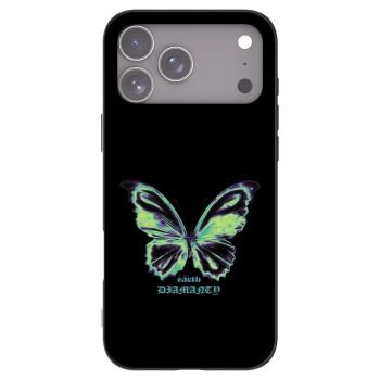 Picasee silikónový čierny obal pre Apple iPhone 17 Pro Max - Diamanty Blue