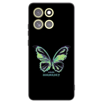 Picasee silikónový čierny obal pre Motorola Moto G86 5G - Diamanty Blue