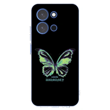 Picasee silikónový prehľadný obal pre Xiaomi Redmi 15C 4G - Diamanty Blue