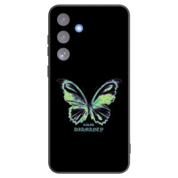 Picasee silikónový čierny obal pre Samsung Galaxy S25 FE 5G - Diamanty Blue
