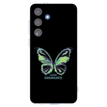 Picasee silikónový prehľadný obal pre Samsung Galaxy S25 FE 5G - Diamanty Blue