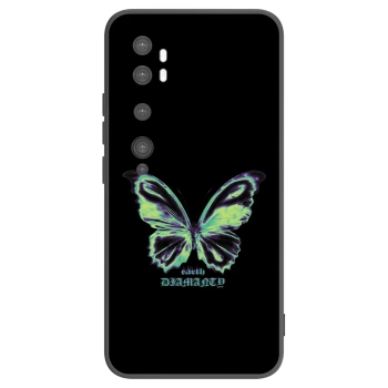 Picasee silikónový čierny obal pre Xiaomi Mi Note 10 (Pro) - Diamanty Blue
