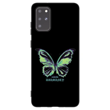 Picasee silikónový čierny obal pre Samsung Galaxy S20+ G985F - Diamanty Blue
