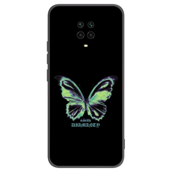 Picasee silikónový čierny obal pre Xiaomi Redmi Note 9 Pro - Diamanty Blue