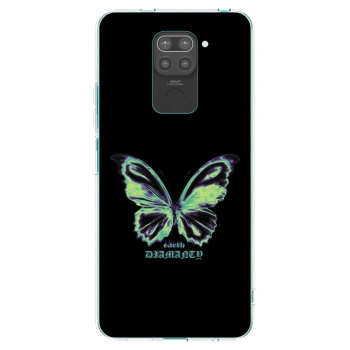 Picasee silikónový čierny obal pre Xiaomi Redmi Note 9 - Diamanty Blue