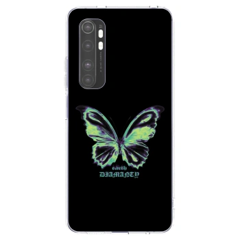 Picasee silikónový prehľadný obal pre Xiaomi Mi Note 10 Lite - Diamanty Blue