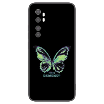 Picasee silikónový čierny obal pre Xiaomi Mi Note 10 Lite - Diamanty Blue