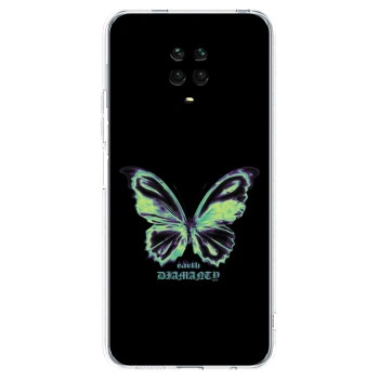 Picasee silikónový prehľadný obal pre Xiaomi Redmi Note 9S - Diamanty Blue