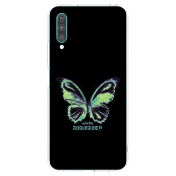 Picasee silikónový prehľadný obal pre Samsung Galaxy A30s A307F - Diamanty Blue