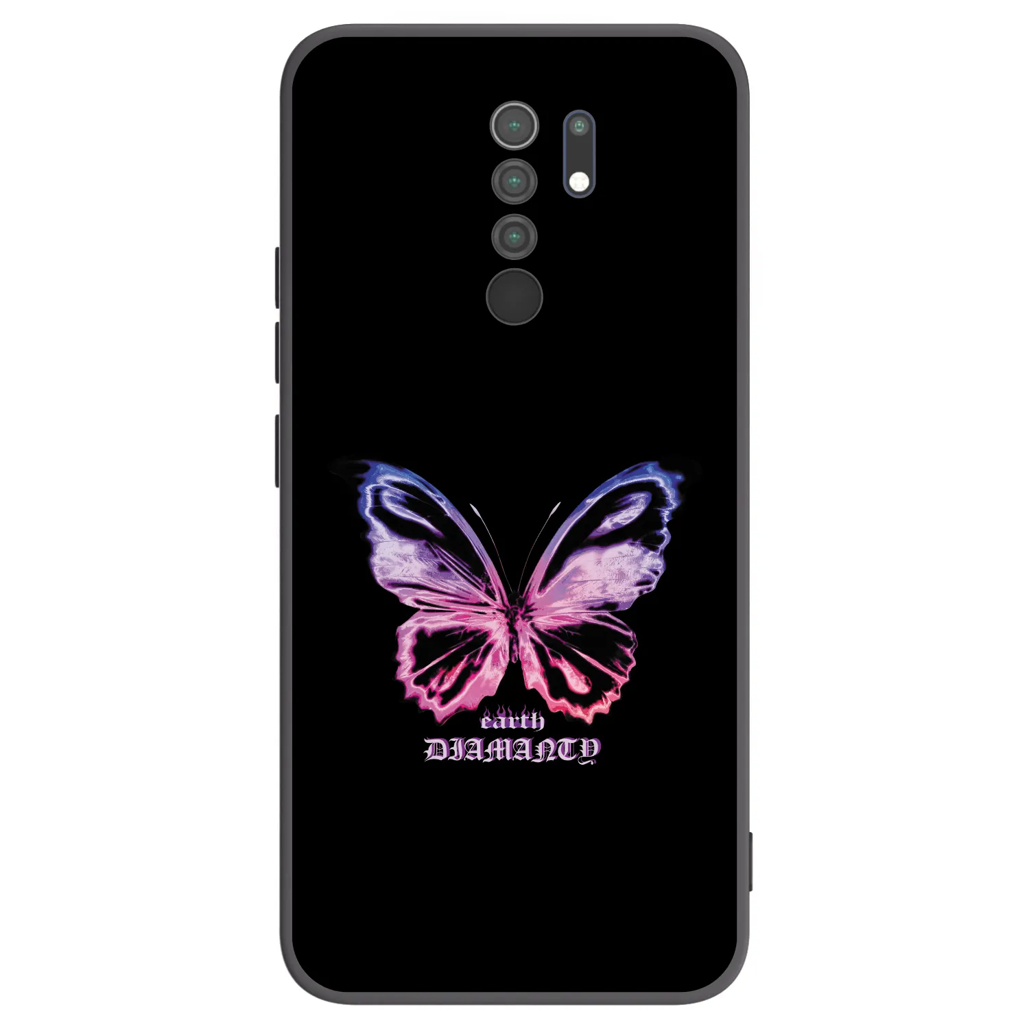 Picasee silikónový čierny obal pre Xiaomi Redmi 9 - Diamanty Purple