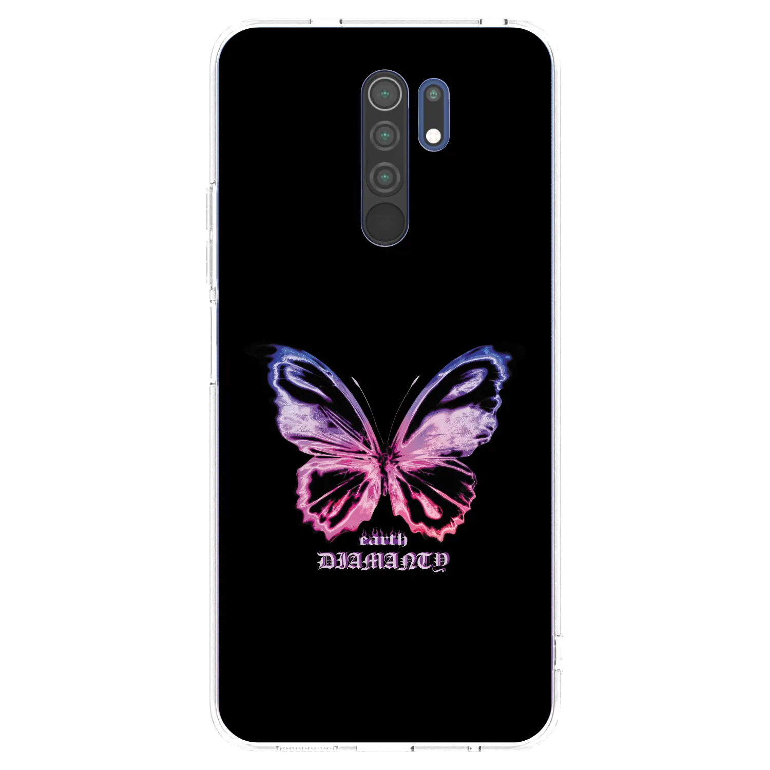 Picasee silikónový prehľadný obal pre Xiaomi Redmi 9 - Diamanty Purple
