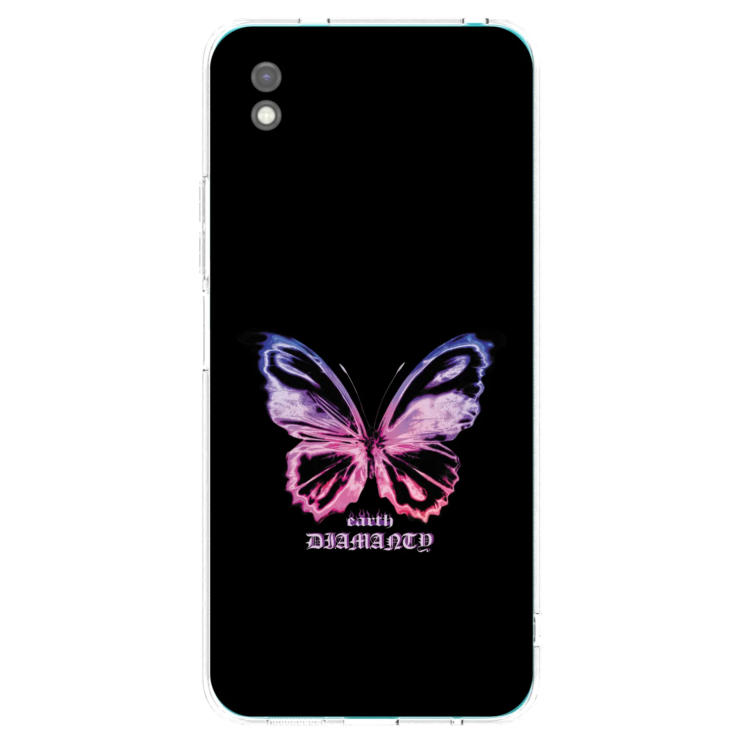 Picasee silikónový čierny obal pre Xiaomi Redmi 9A - Diamanty Purple