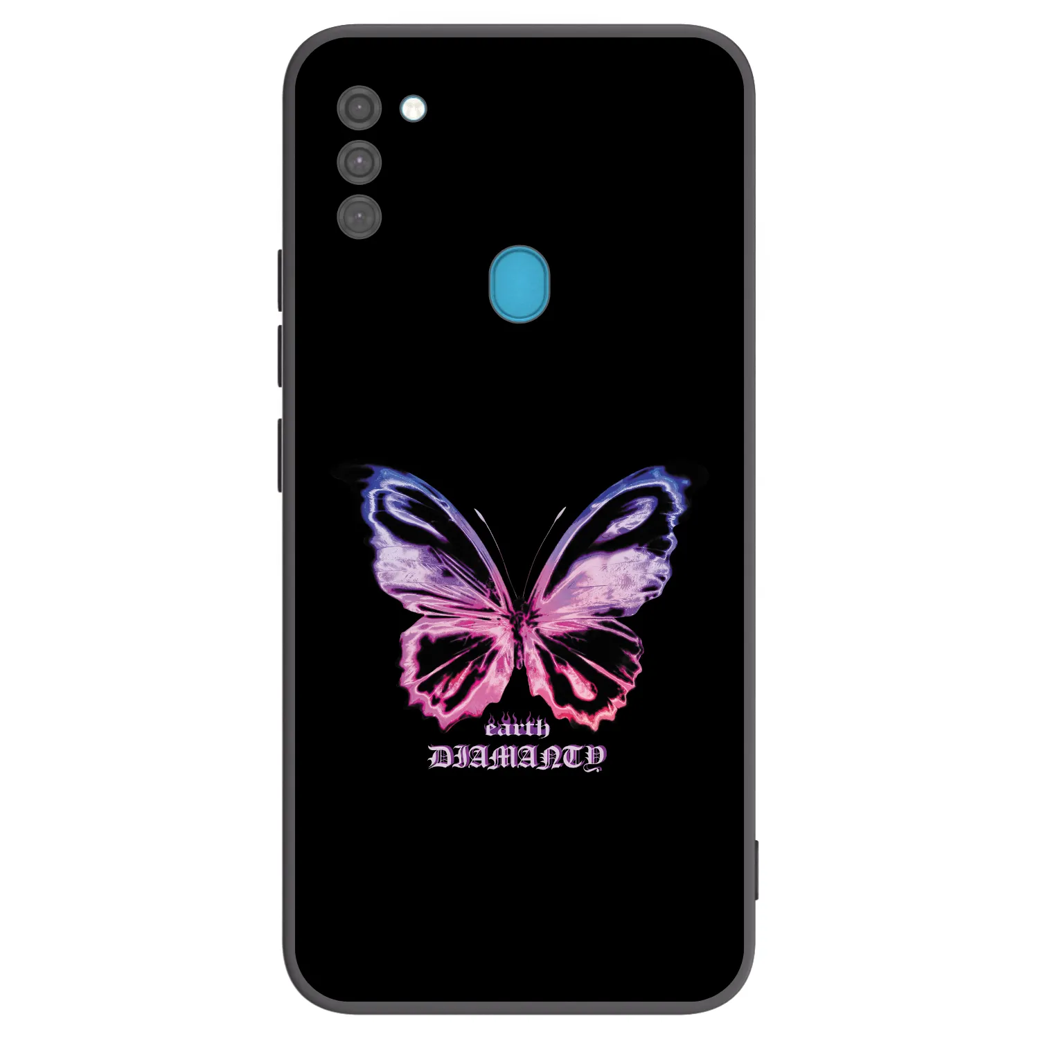 Picasee silikónový čierny obal pre Samsung Galaxy M11 - Diamanty Purple