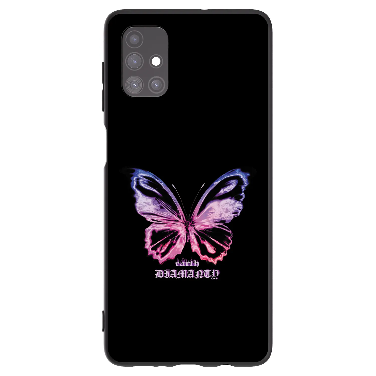 Picasee silikónový čierny obal pre Samsung Galaxy M51 M515F - Diamanty Purple