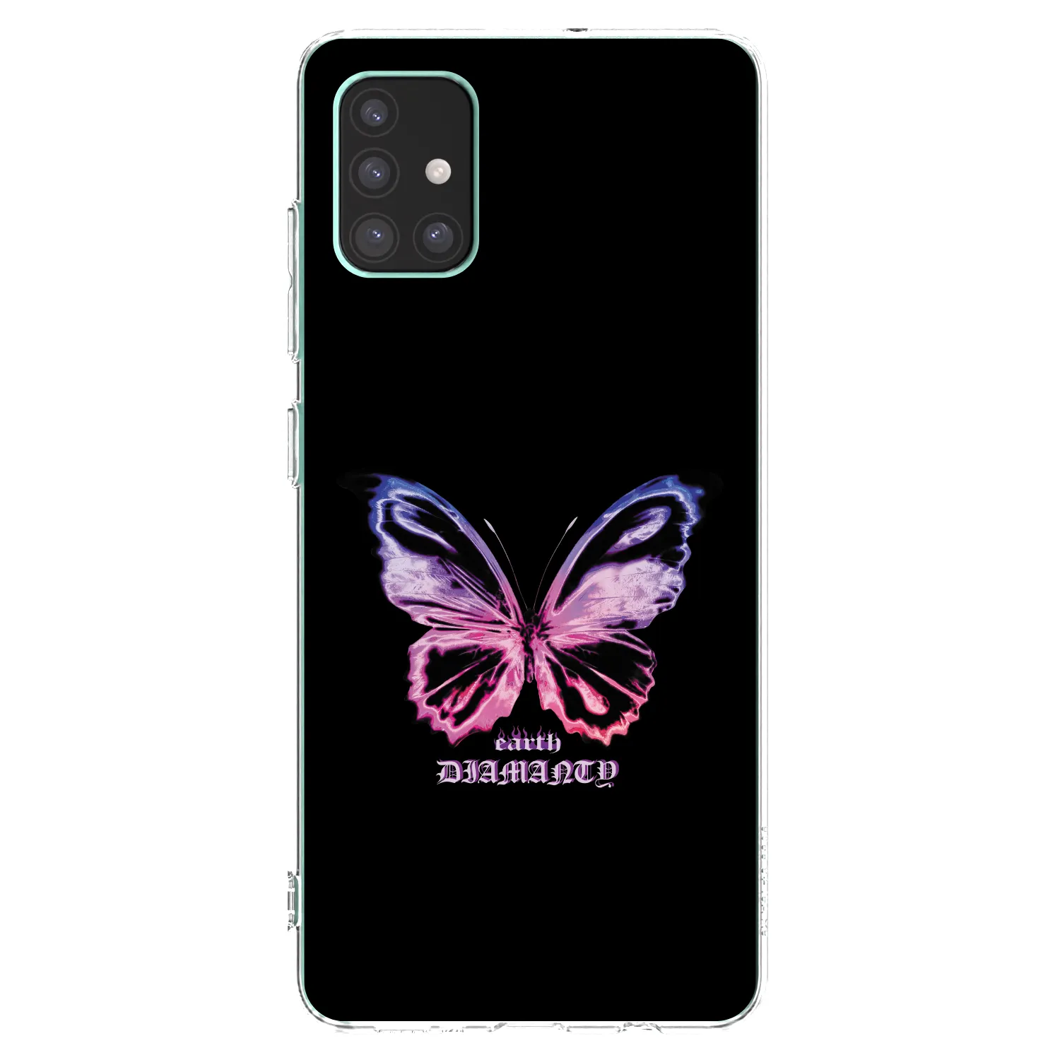 Picasee silikónový prehľadný obal pre Samsung Galaxy M51 M515F - Diamanty Purple