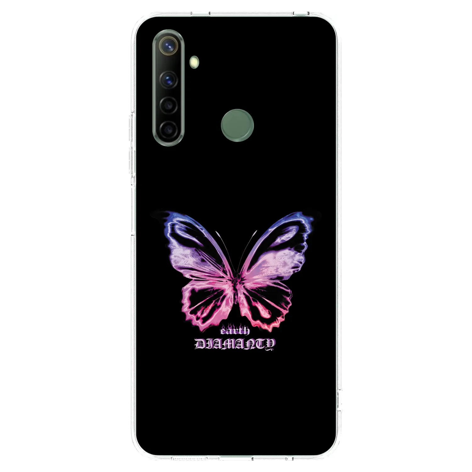 Picasee silikónový prehľadný obal pre Realme 6i - Diamanty Purple
