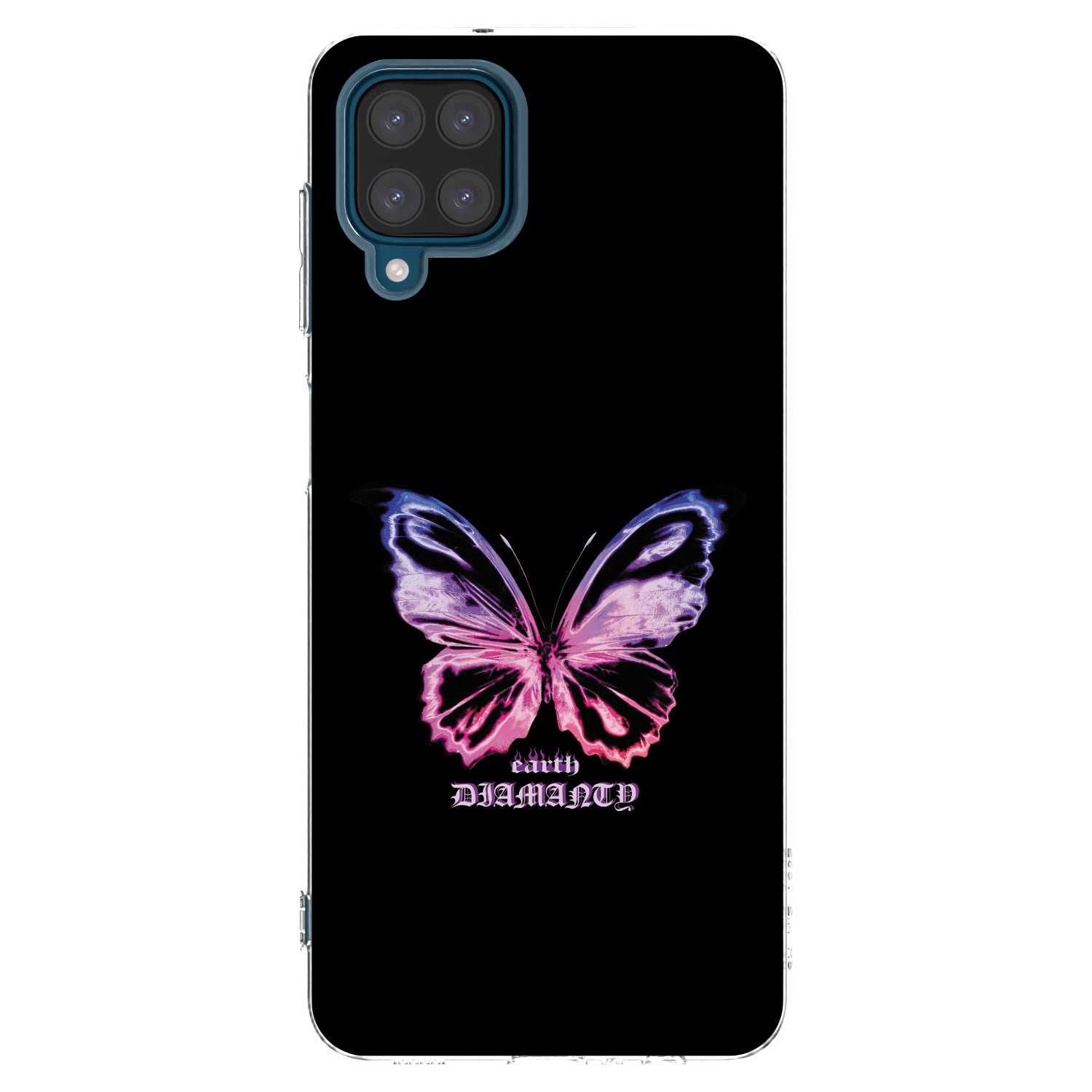 Picasee silikónový prehľadný obal pre Samsung Galaxy A12 A125F - Diamanty Purple