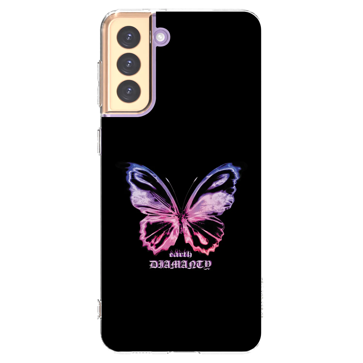 Picasee silikónový prehľadný obal pre Samsung Galaxy S21+ 5G G996F - Diamanty Purple