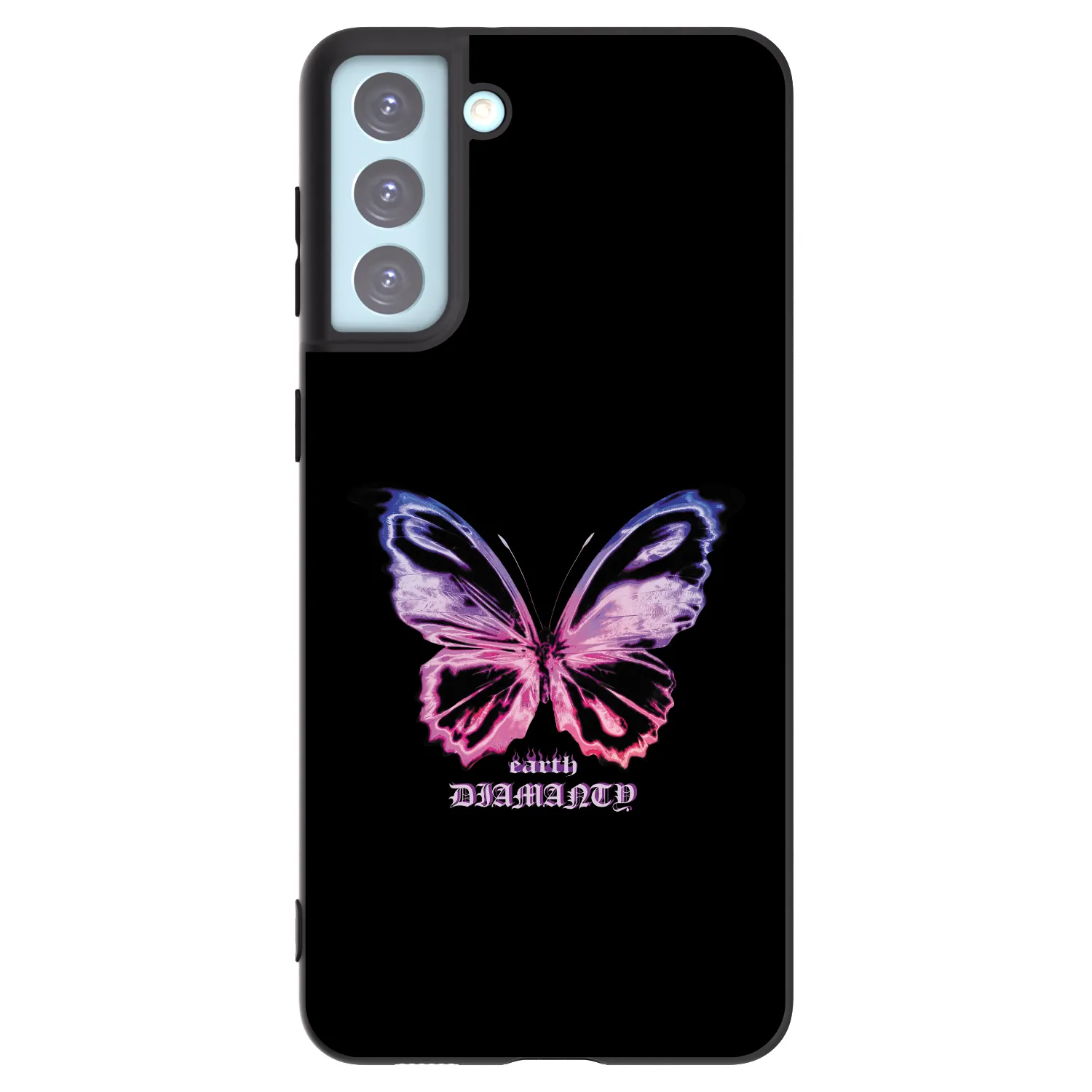 Picasee silikónový čierny obal pre Samsung Galaxy S21+ 5G G996F - Diamanty Purple