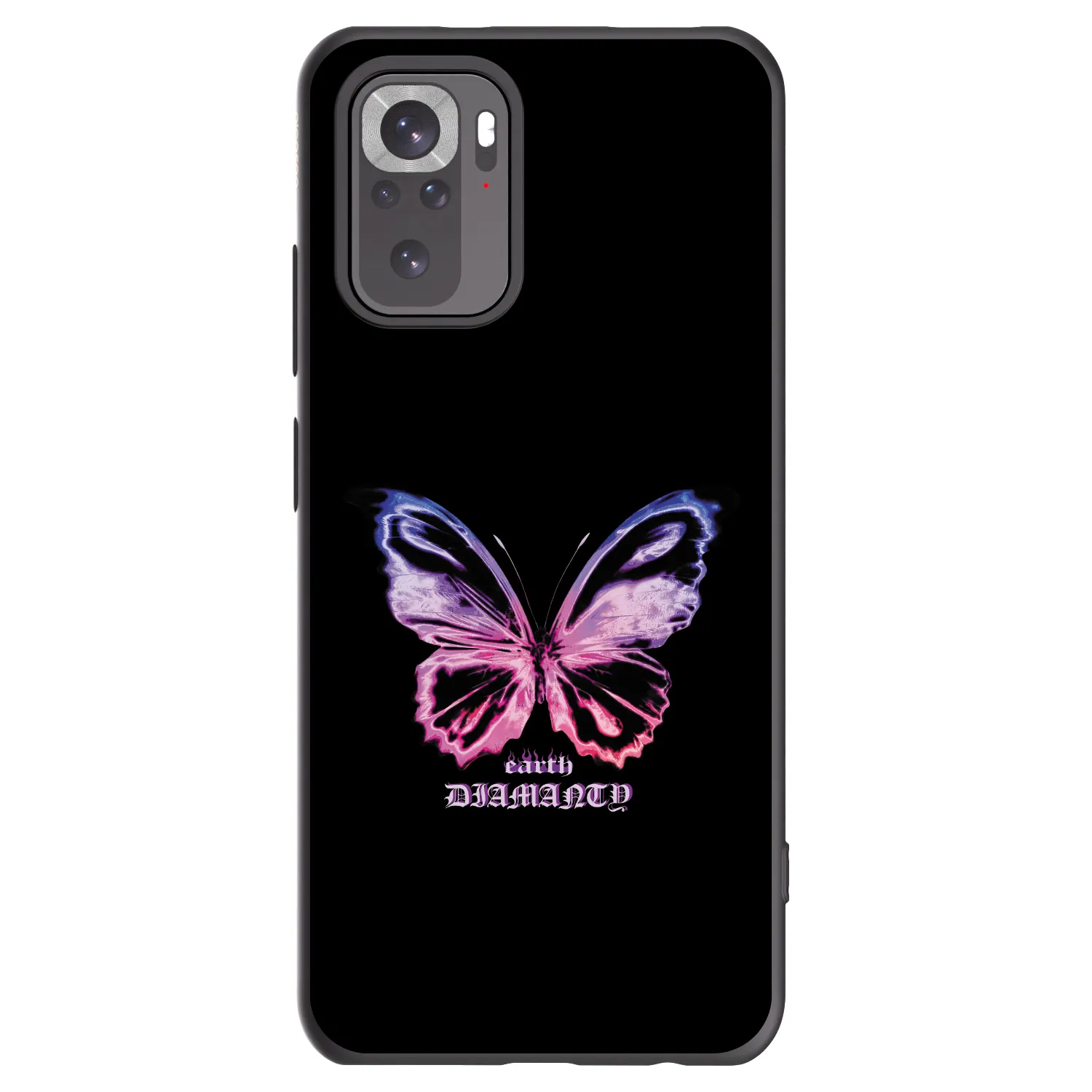 Picasee silikónový čierny obal pre Xiaomi Redmi Note 10 - Diamanty Purple