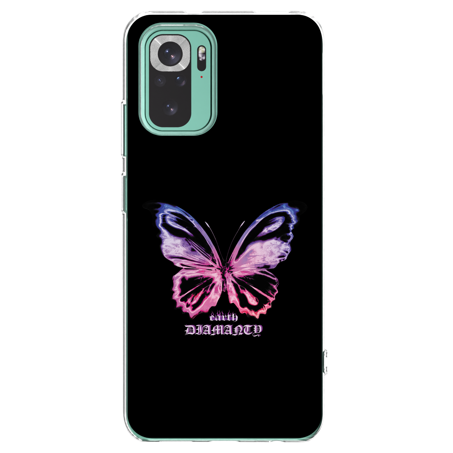 Picasee silikónový prehľadný obal pre Xiaomi Redmi Note 10 Pro - Diamanty Purple