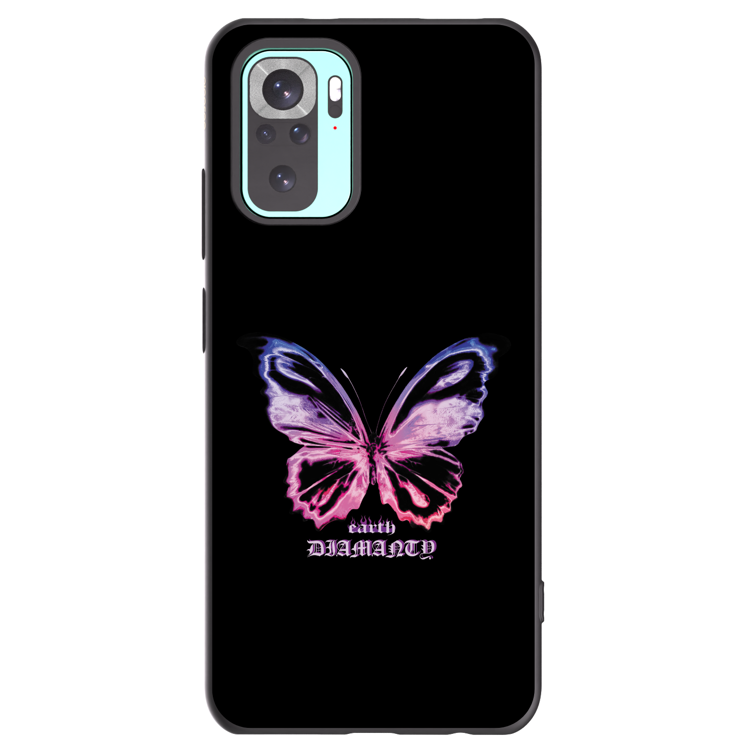 Picasee silikónový čierny obal pre Xiaomi Redmi Note 10 Pro - Diamanty Purple