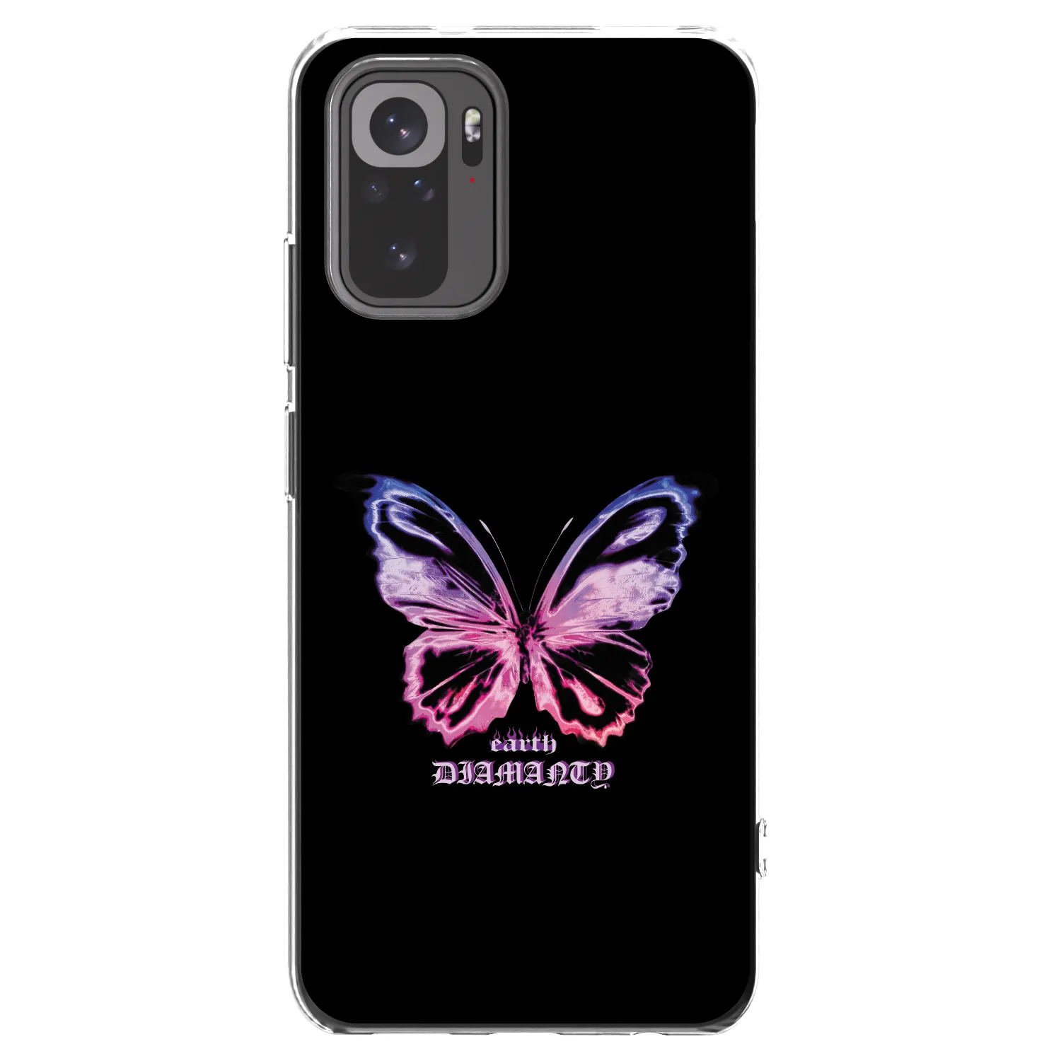 Picasee silikónový prehľadný obal pre Xiaomi Redmi Note 10S - Diamanty Purple