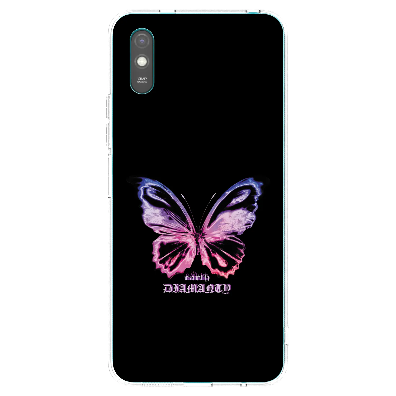 Picasee silikónový prehľadný obal pre Xiaomi Redmi 9AT - Diamanty Purple