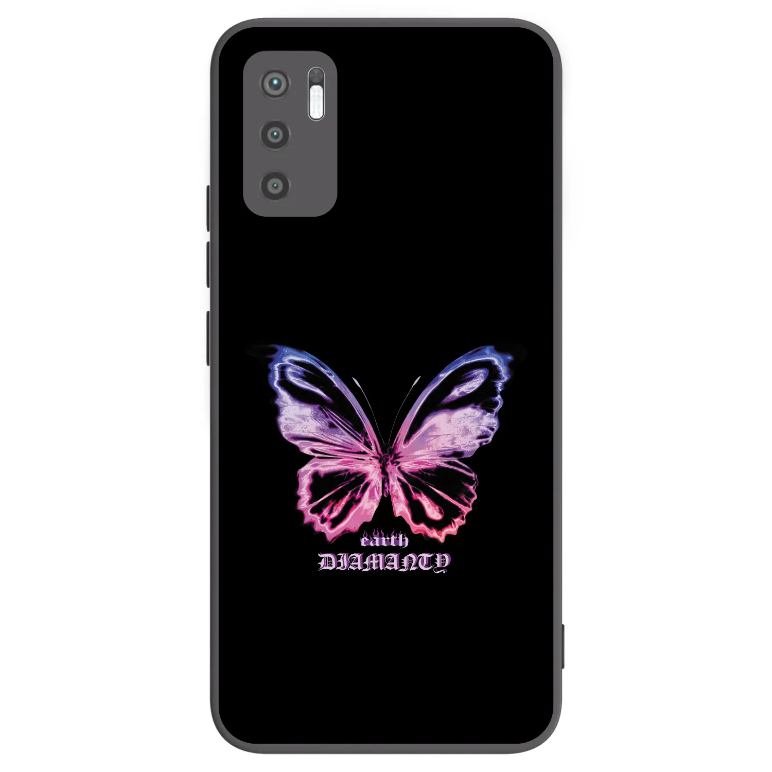 Picasee silikónový čierny obal pre Xiaomi Redmi Note 10 5G - Diamanty Purple