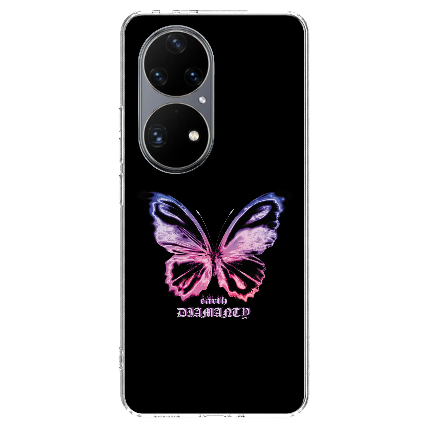 Picasee silikónový prehľadný obal pre Huawei P50 - Diamanty Purple