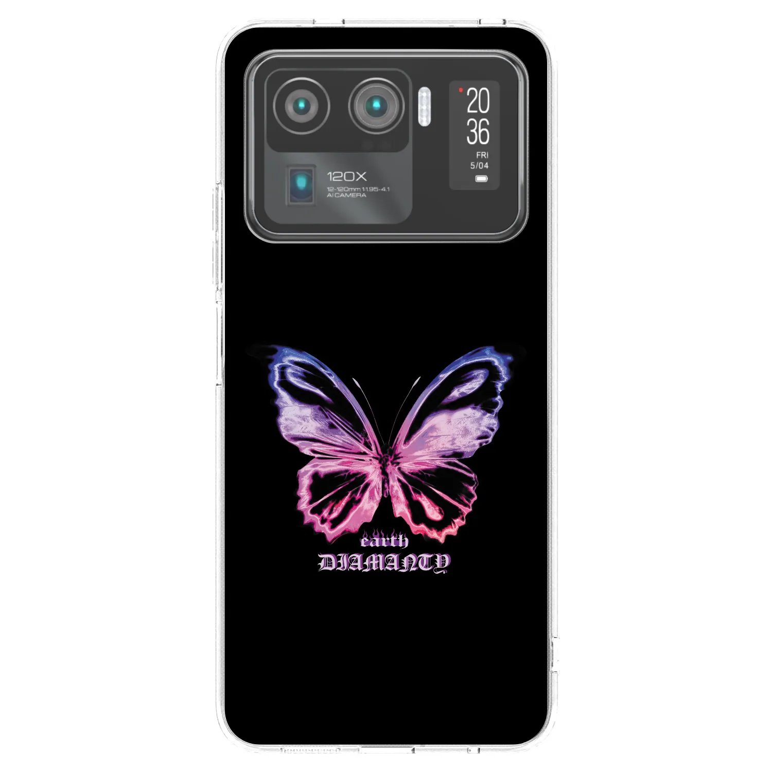 Picasee silikónový prehľadný obal pre Xiaomi Mi 11 Ultra - Diamanty Purple