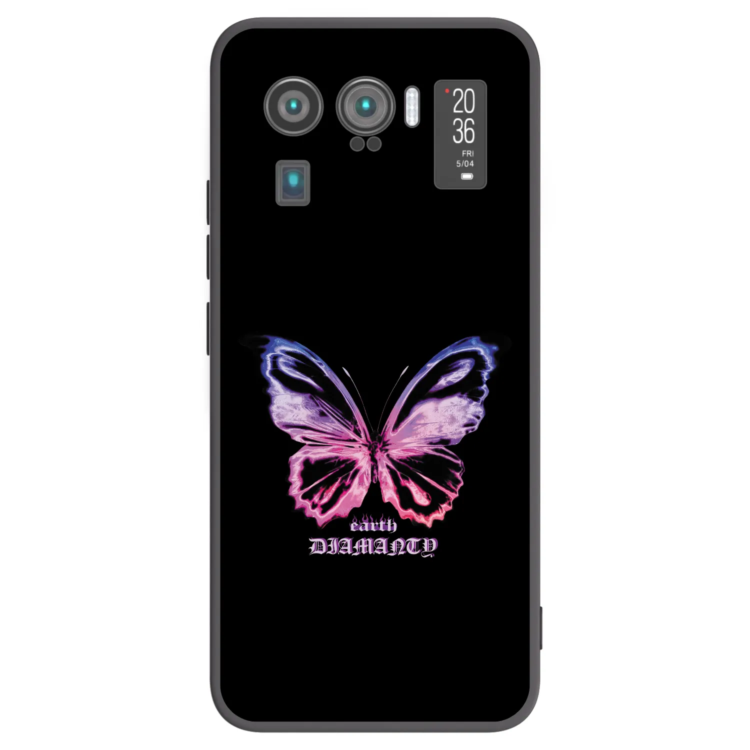Picasee silikónový čierny obal pre Xiaomi Mi 11 Ultra - Diamanty Purple