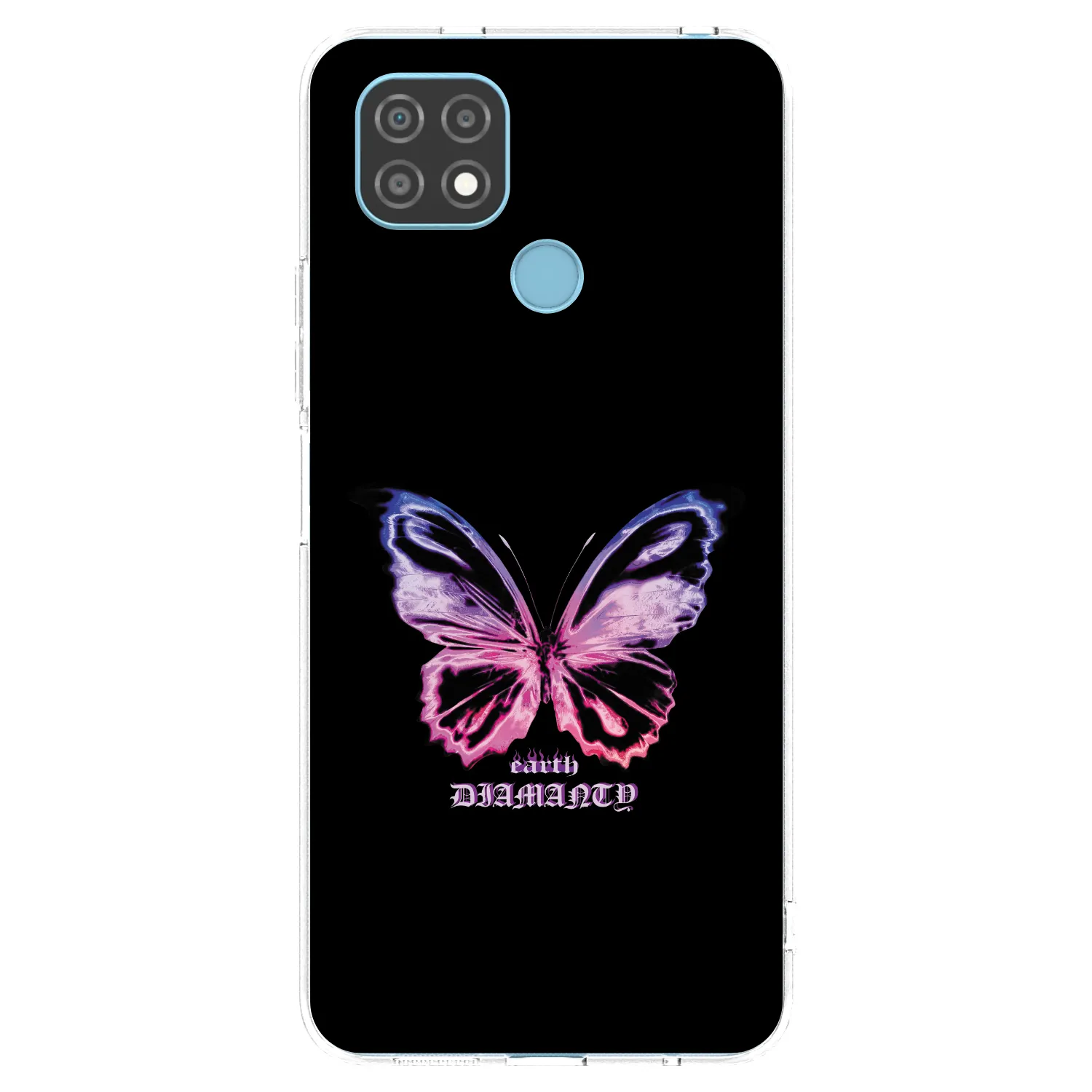 Picasee silikónový prehľadný obal pre Realme C21 - Diamanty Purple