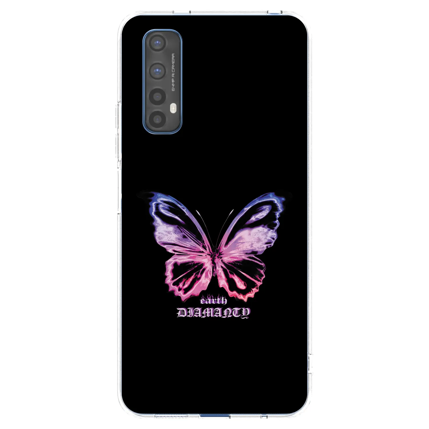 Picasee silikónový prehľadný obal pre Realme 7 - Diamanty Purple